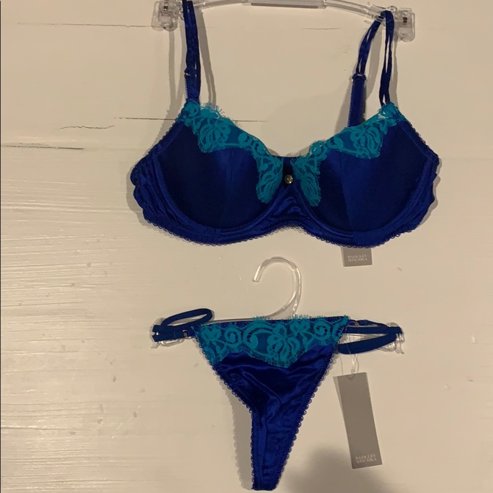NWT Badgley Mischka lingerie set 34C